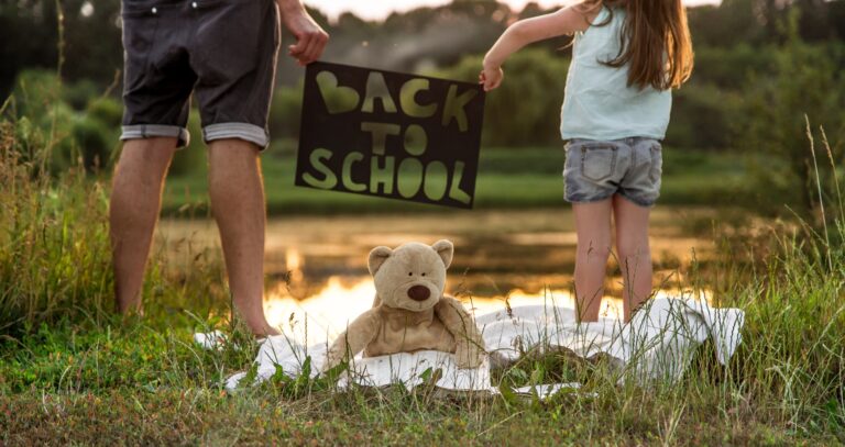 back to school in nature