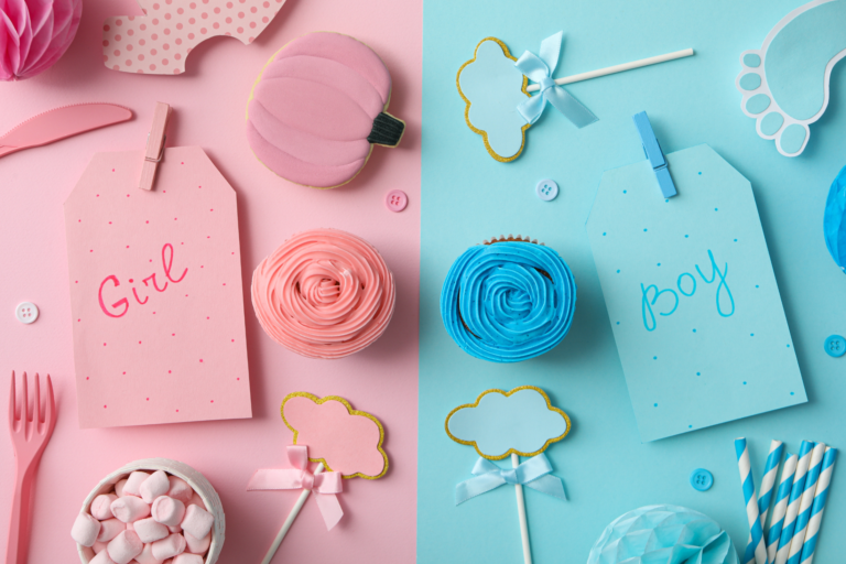 Blue and Pink Baby Shower